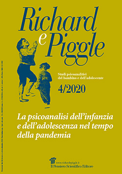 2020 Vol. 28 N. 4 Ottobre-DicembreLa psicoanalisi dell'infanzia e dell'adolescenza nel tempo 
della pandemia